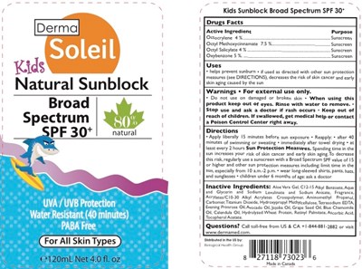 69711-307-DS Kids SPF30 120mL Label.jpg 120 ml Tube - 69711 307 DS Kids SPF30 120mL Label